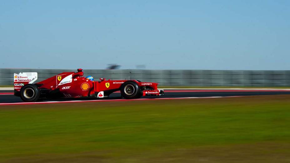 Fernando Alonso, da Ferrari, no Circuto das Américas, nos Estados Unidos