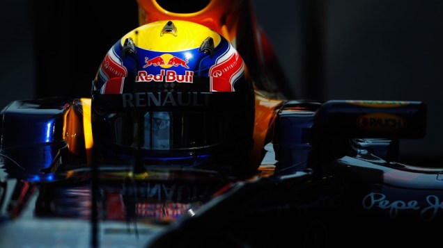 Mark Webber, da Red Bull Racing, se prepara para sessão de treinos para o GP do Brasil - 26/11/2011