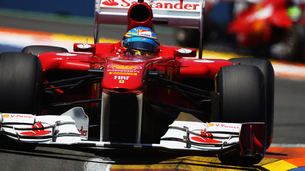 O piloto espanhol Fernando Alonso, da Ferrari, durante o GP da Europa
