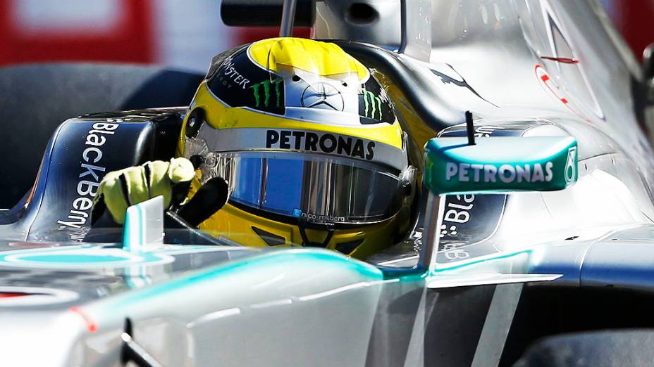 Nico Rosberg da Mercedes durante o GP de Mônaco