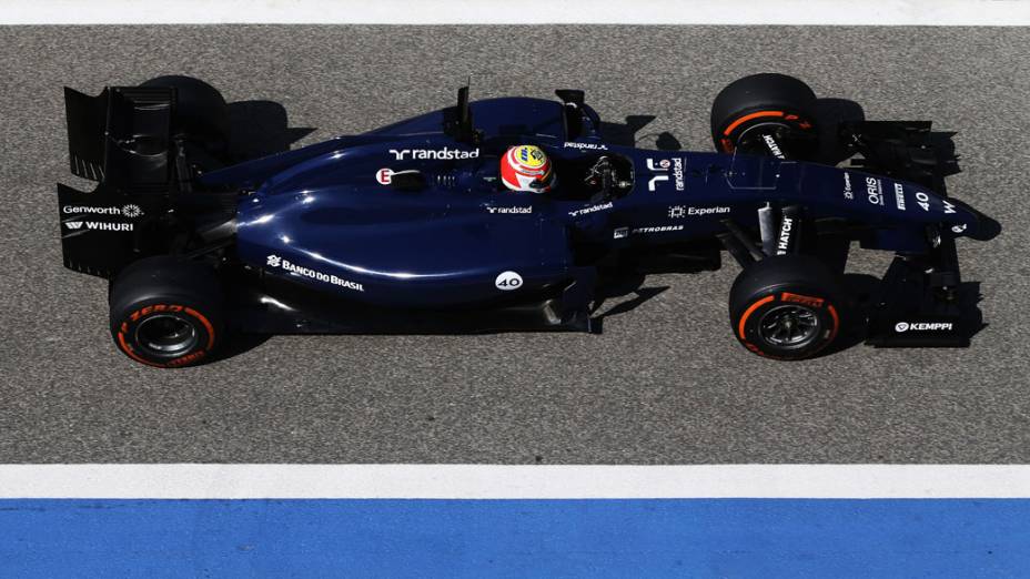 Felipe Nasr, da Williams, durante treino no Bahrein