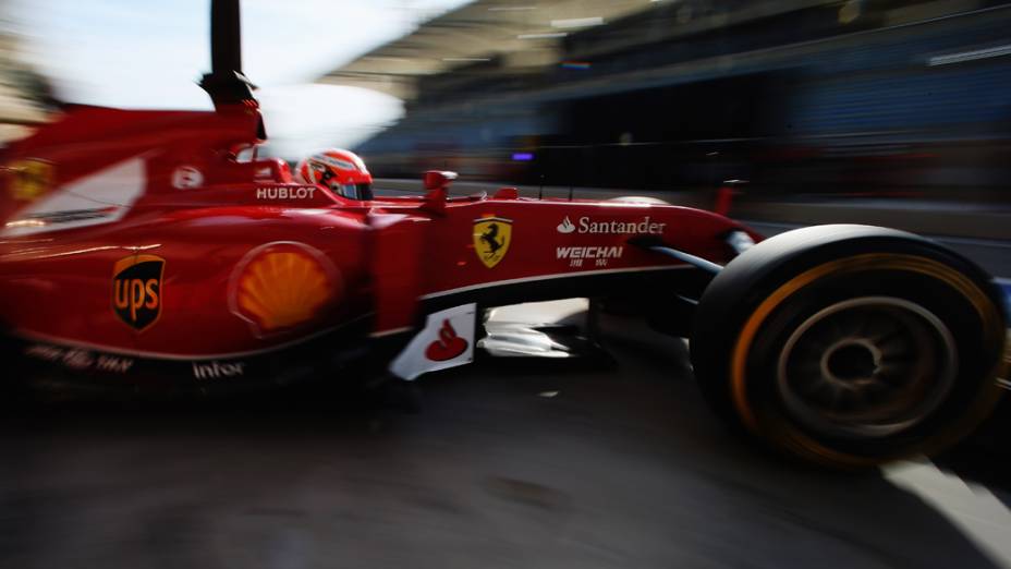 Kimi Raikkonen, da Ferrari, no quarto dia de testes no Bahrein