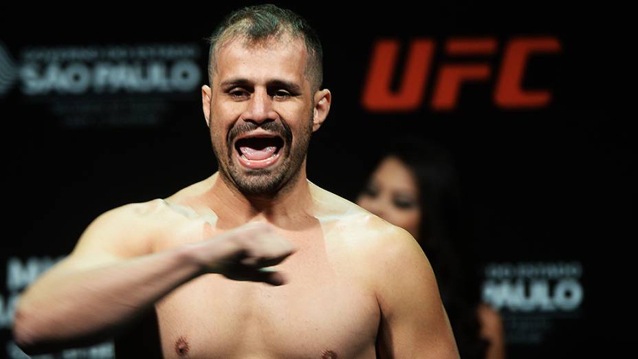 Lutador Fábio Maldonado durante a pesagem do UFC em São Paulo