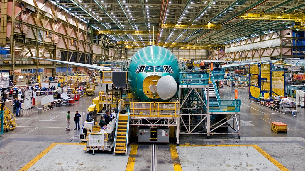 Fábrica da Boeing nos Estados Unidos