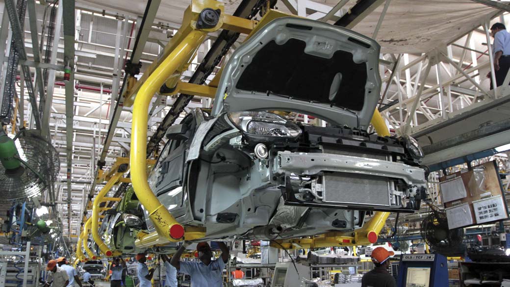 Índice de produção industrial saltou para 57,2 pontos em fevereiro