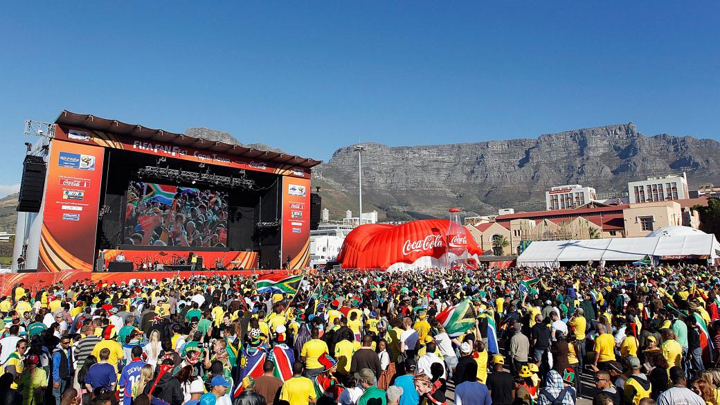 A Fan Fest da Cidade do Cabo, na última Copa do Mundo, na África do Sul