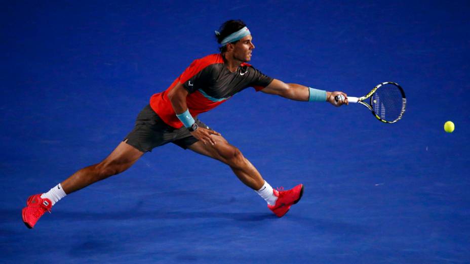 Rafael Nadal na semifinal do Aberto da Austrália, em Melbourne