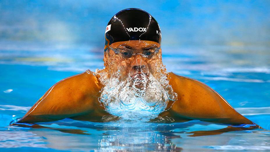 Felipe Franca durante o Campeonato Mundial FINA em Piscina Curta no Hamad Aquatic Centre. 06 de dezembro de 2014, Doha, Catar