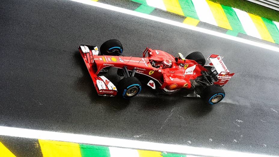 Felipe Massa durante o treino classificatório no circuito de Interlagos, em São Paulo