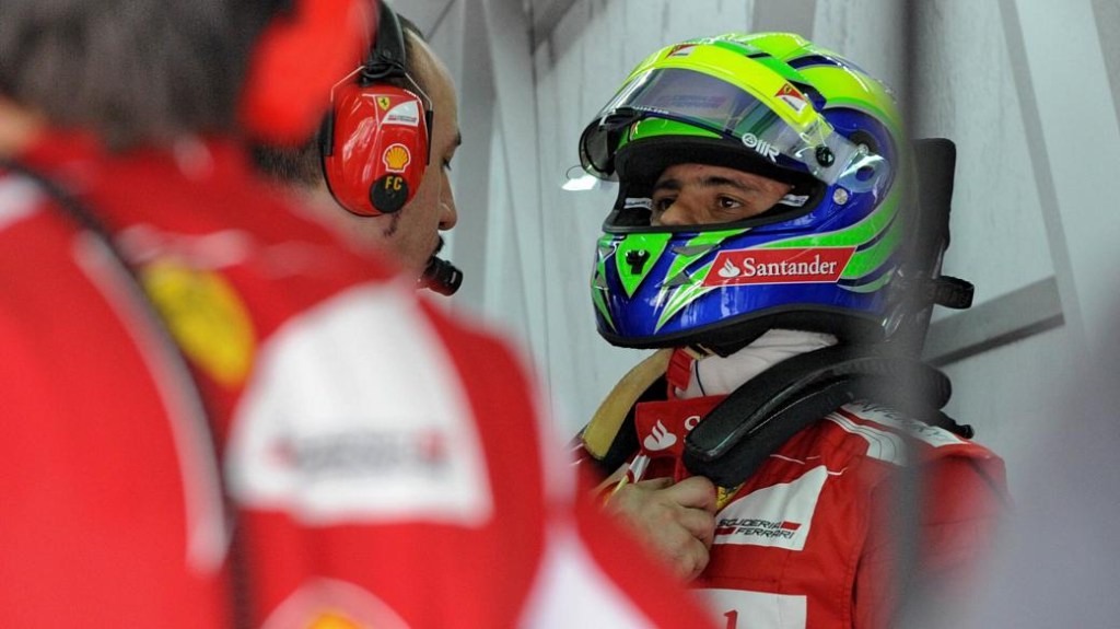 Felipe Massa, da Ferrari, nos treinos para o GP da Malásia