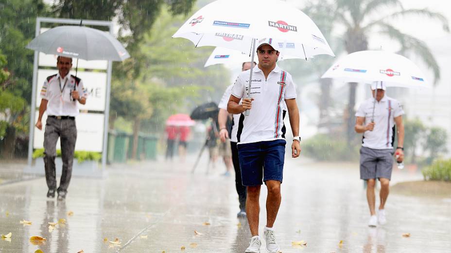 O brasileiro Felipe Massa (Williams) durante o Grande Prêmio da Malásia