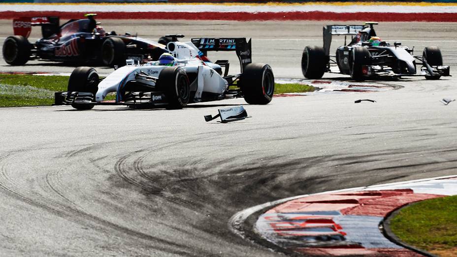 O brasileiro Felipe Massa (Williams) durante o Grande Prêmio da Malásia