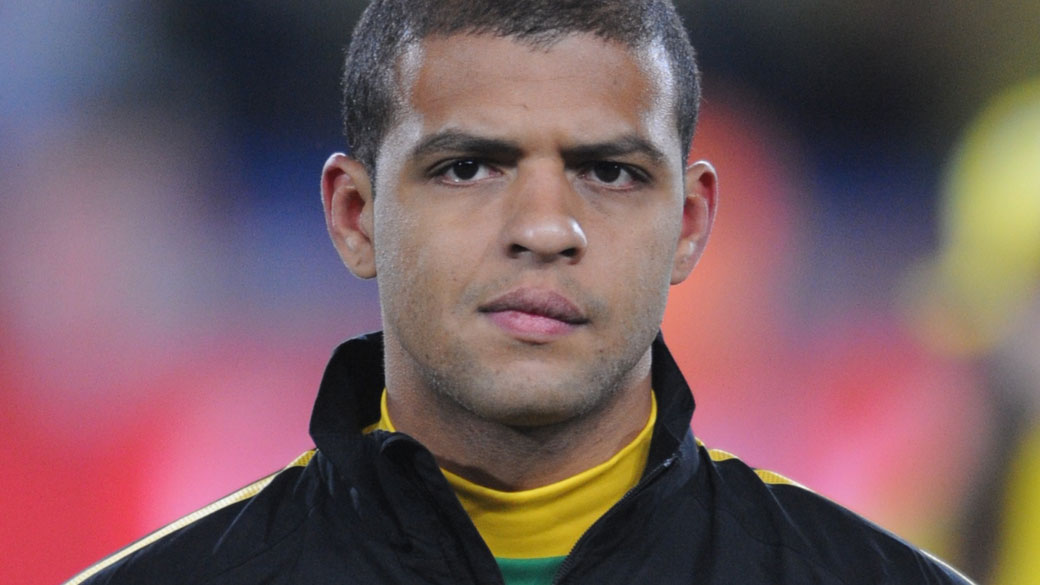 Felipe Melo antes do jogo contra a Coréia do Norte, em 15 de junho de 2010 na Copa da África do Sul