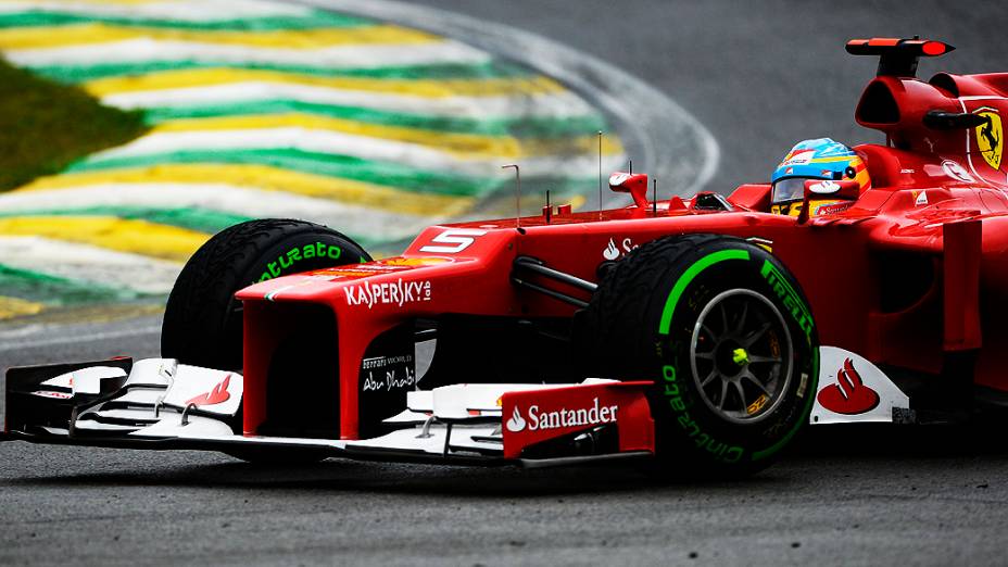 Fernando Alonso durante o GP do Brasil de Fórmula 1, em Interlagos