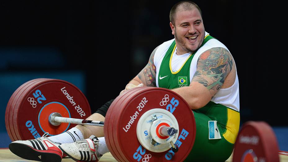 Fernando Reis levanta 400kg e está fora da briga por medalha no levantamento de peso, em 07/08/2012