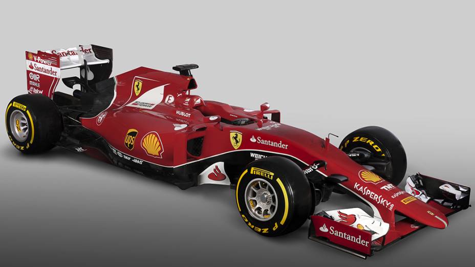 A nova Ferrari SF15-T, que será utilizada por Sebastian Vettel e Kimi Raikonnen em 2015