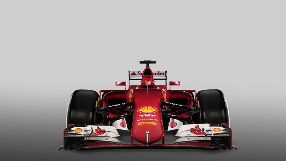 A nova Ferrari SF15-T, que será utilizada por Sebastian Vettel e Kimi Raikonnen em 2015