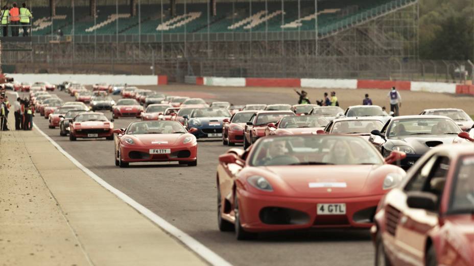 Participantes no Ferrari Racing Days, em Silverstone