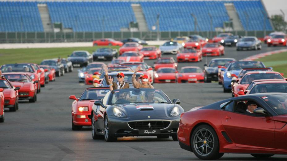 Participantes no Ferrari Racing Days, em Silverstone