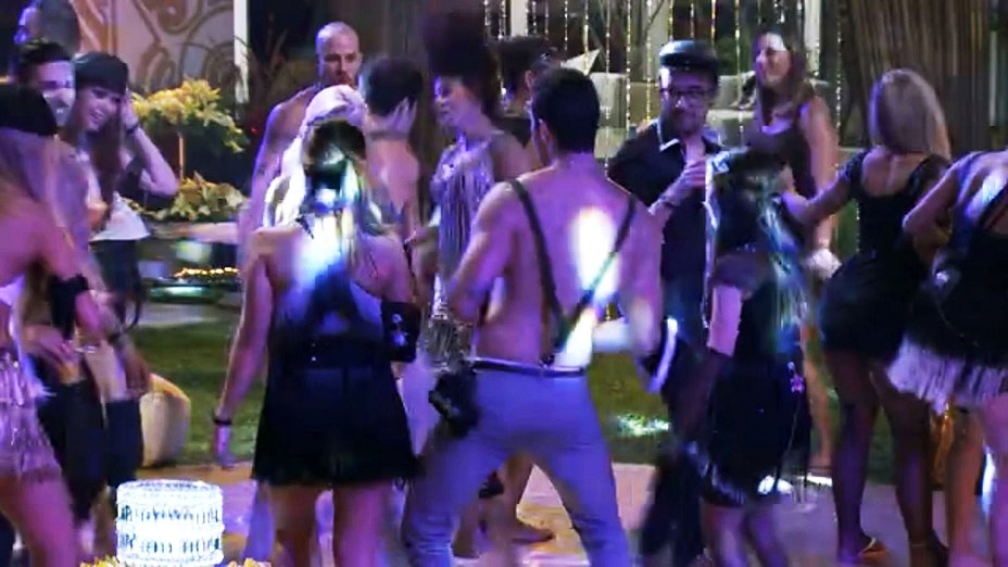 Participantes na primeira festa do "BBB14"