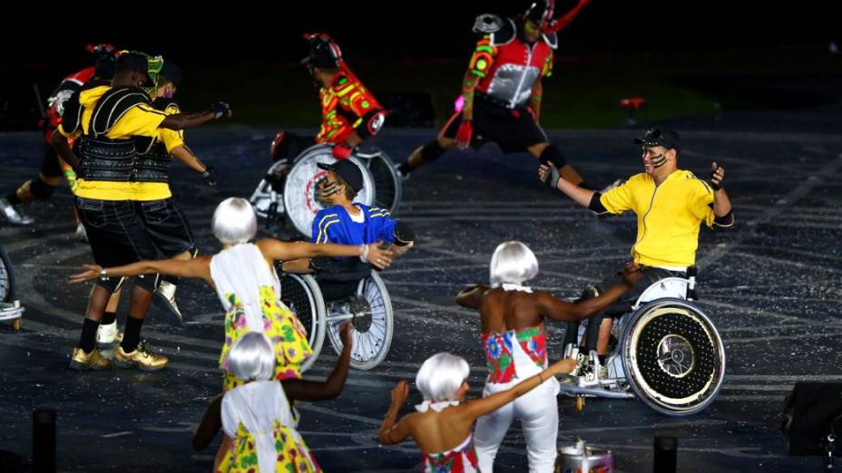 Apresentação da Rio-2016 durante o encerramento da Paralimpíada de Londres-2012