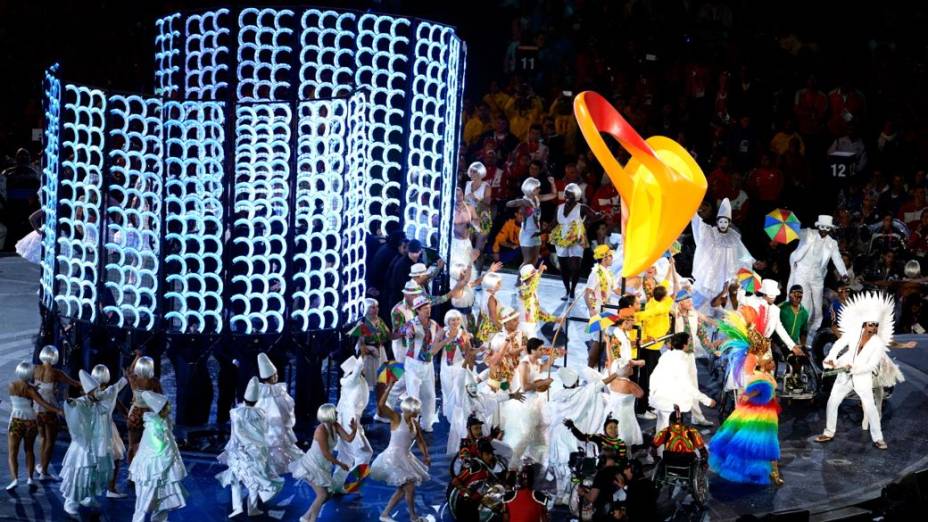 Apresentação da Rio-2016 durante o encerramento da Paralimpíada de Londres-2012