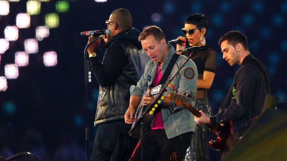 Rihanna, Jay-Z e Coldplay na festa de encerramento dos Jogos Paralímpicos de Londres-2012