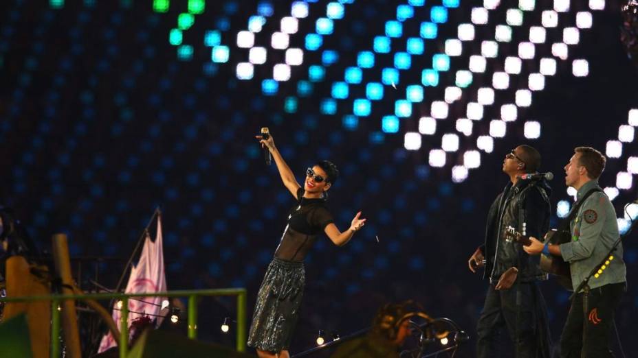 Rihanna, Jay-Z e Coldplay na festa de encerramento dos Jogos Paralímpicos de Londres-2012