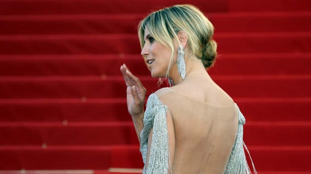 A modelo Heidi Klum durante o 65º Festival de Cannes, em 24/05/2012