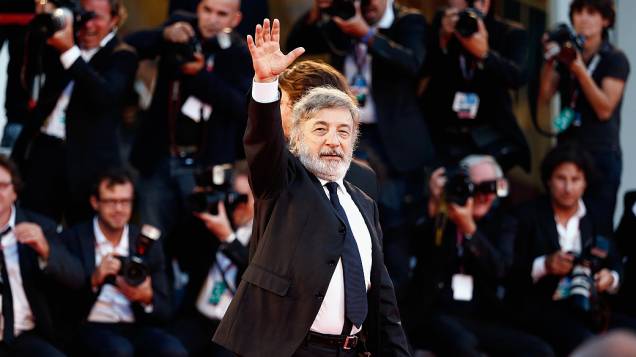 Diretor italiano Gianni Amelio chega para a exibição do filme "LIntrepido", apresentado em competição durante o 70º Festival de Veneza - 04/08/2013