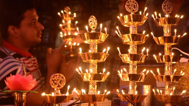 O Diwali,  festival das luzes, está entre as datas mais importantes do calendário hindu