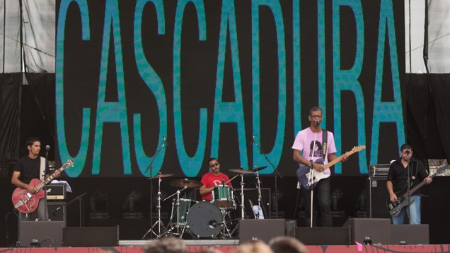 Show da banda Cascadura no último dia do Lollapalooza Brasil, no Jockey Club de São Paulo, em 08/04/2012