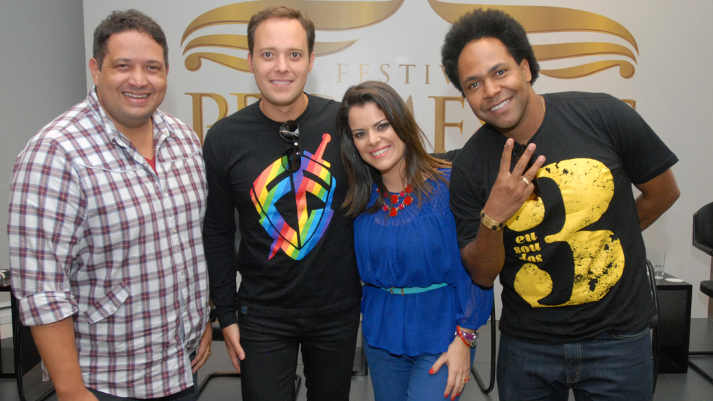 Fernandinho, André Valadão, Ana Paula Valadão e Thalles, que se apresentam na segunda edição do Festival Promessas