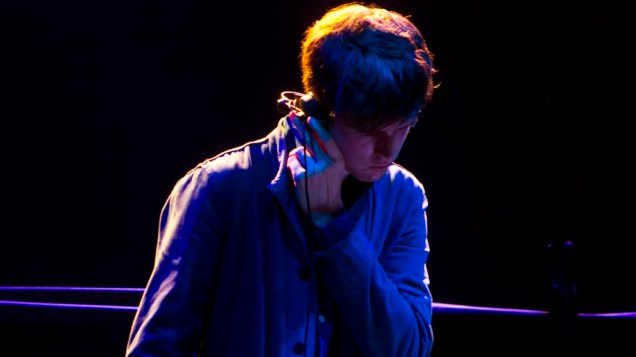 O DJ James Blake no primeiro dia do festival Sónar 2012, em São Paulo