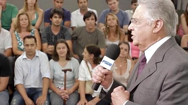 O ex-presidente Fernando Henrique Cardoso: "Precisamos estar mais próximos do povo"