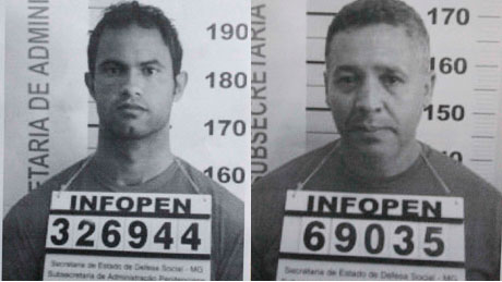 O goleiro Bruno Fernandes e o policial Marcos Paulista, envolvidos na morte de Eliza Samudio