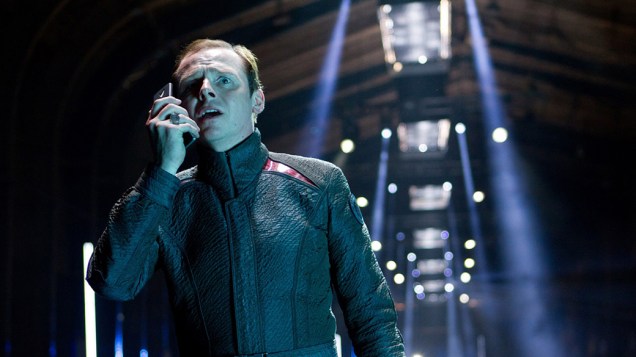 Scotty (Simon Pegg) no filme Além da Escuridão - Star Trek