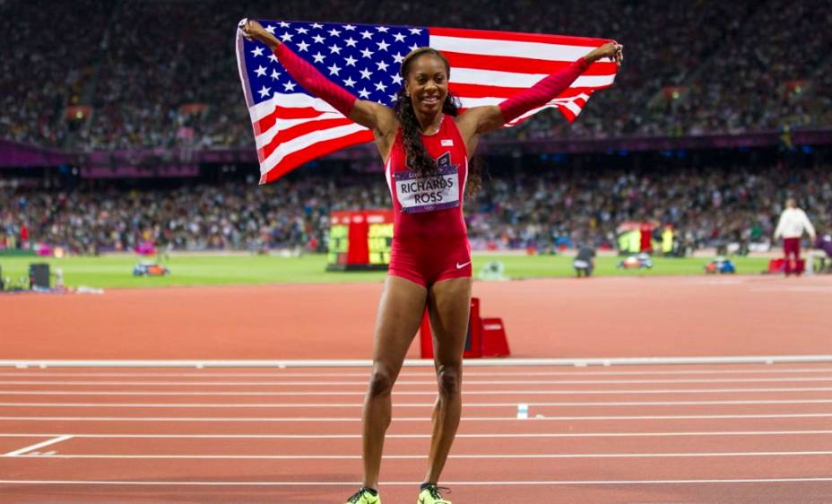 A americana Sanya Richards-Ross, campeã dos 400 metros rasos