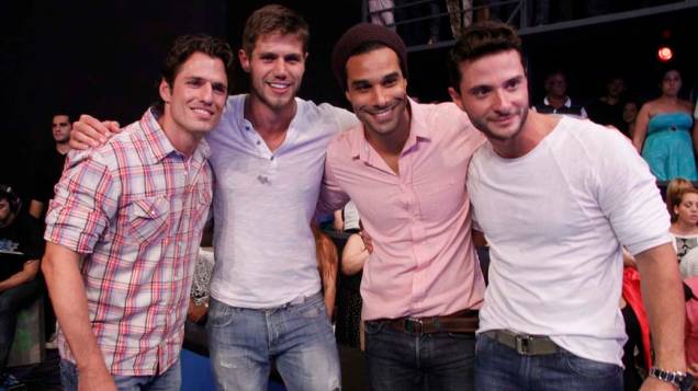 Ex-brothers durante final do BBB 12