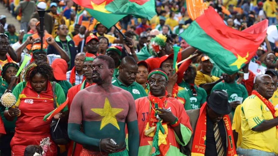 A final da Copa Africana de Nações, entre Nigéria e Burkina Faso, no Estádio Soccer City, em Johannesburgo