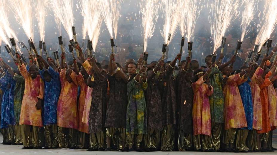 A final da Copa Africana de Nações, entre Nigéria e Burkina Faso, no Estádio Soccer City, em Johannesburgo