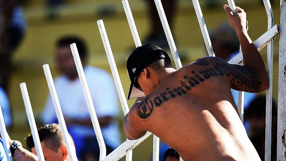 Torcida durante a Copinha São Paulo no Pacaembu