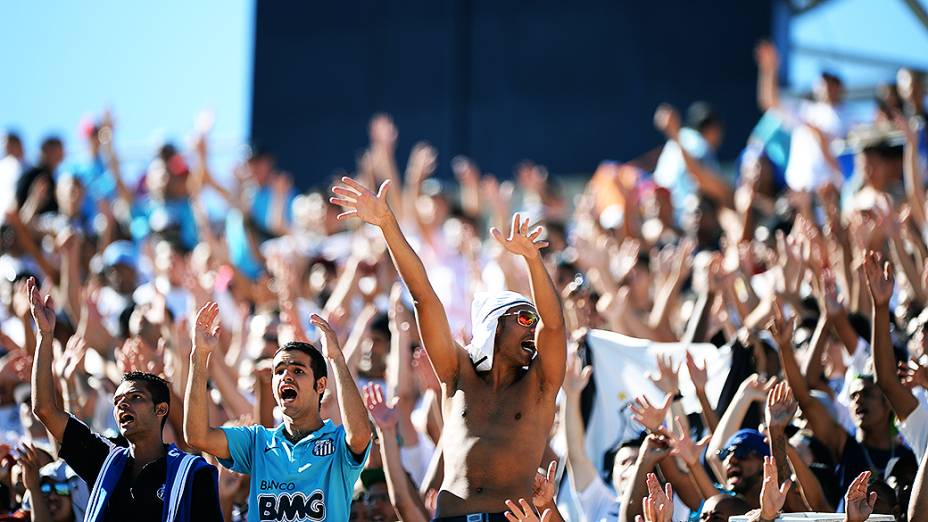 Torcida durante a Copa São Paulo de Futebol Júnior, disputada no Pacaembu