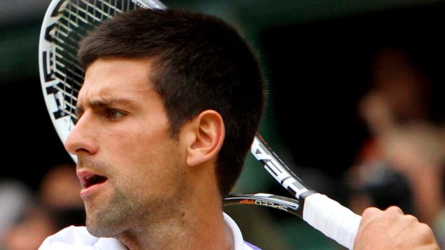 <!--StartFragment--><br><br> Novak Djokovic durante a partida final do torneio de tênis de Wimbledon contra Rafael Nadal, Londres<br><!--EndFragment-->