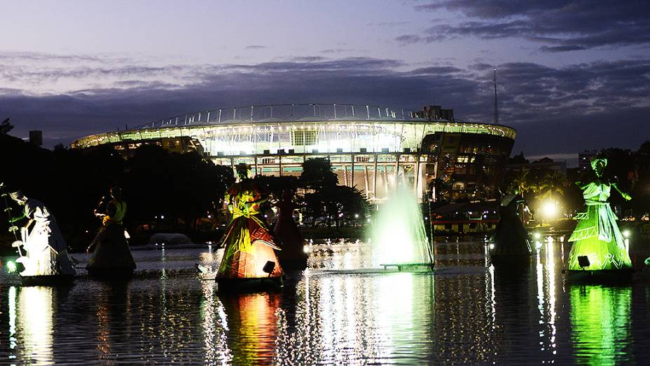 Arena Fonte Nova pronta para partida entre Brasil e Itália