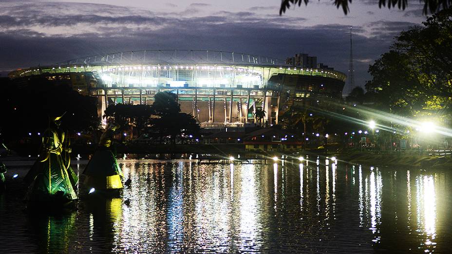 Arena Fonte Nova pronta para partida entre Brasil e Itália