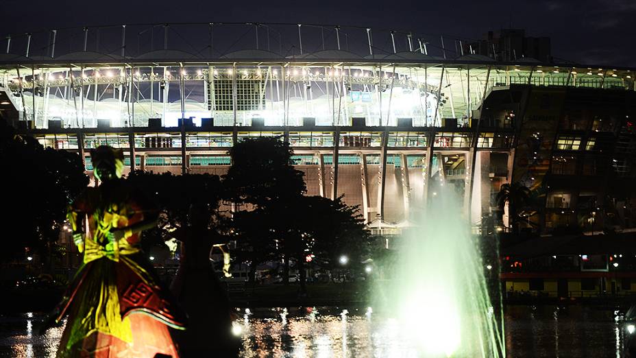 Arena Fonte Nova pronta para partida entre Brasil e Itália