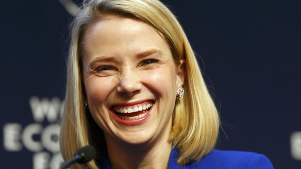 Marissa Mayer, CEO do Yahoo, em Davos