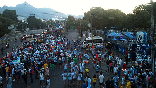 Chegada ao Maracanã na partida Argentina x Bósnia