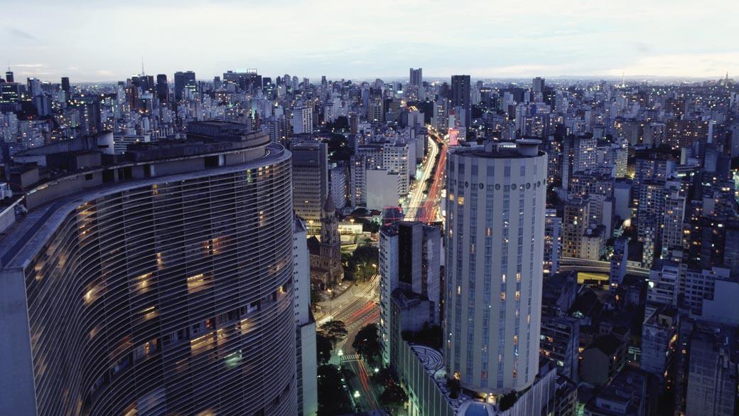 Vista do centro da cidade de São Paulo